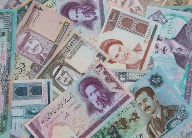 Orta Doğu banknotlar çeşitli