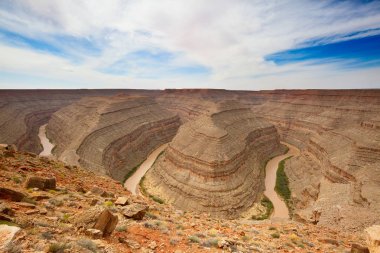 Goosenecks devlet parkı San Juan Nehri Utah, ABD.