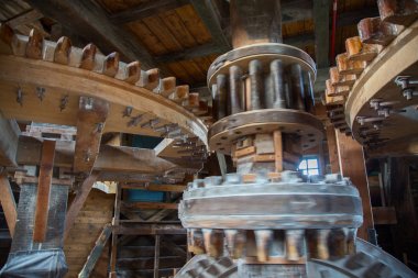 Yel değirmeni mekaniği yakın çekim