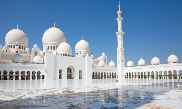 Mesquita Sheikh Zayed Famosa Abu Dhabi Emirados Árabes Unidos — Fotografia de Stock