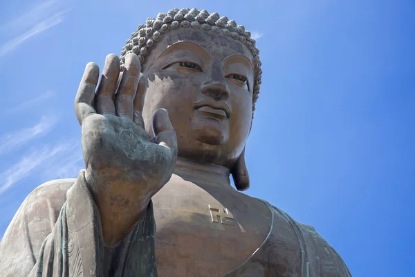 Giant Budda Złożonych Wyspie Lantau Hongkongu — Zdjęcie stockowe