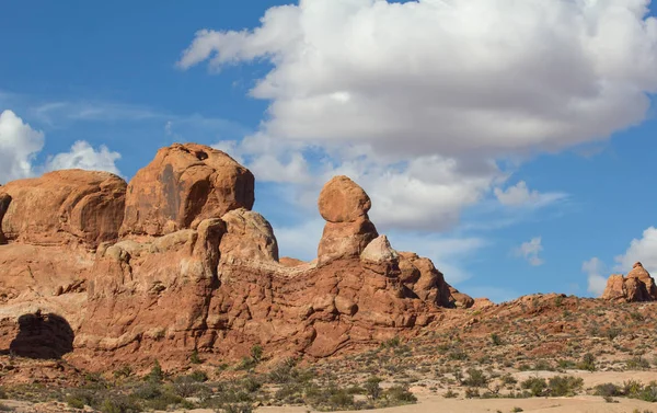 Paisagem Parque Nacional Dos Arcos Utah Eua — Fotografia de Stock