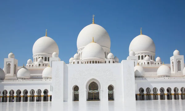 Mesquita Sheikh Zayed Famosa Abu Dhabi Emirados Árabes Unidos — Fotografia de Stock