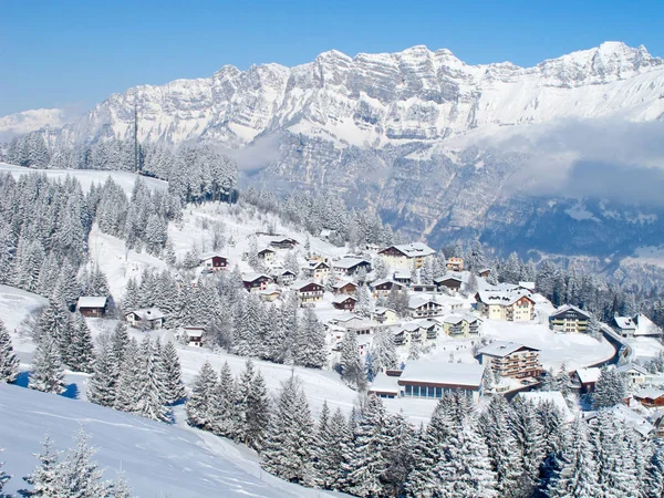 Hiver Dans Les Alpes Suisses Suisse — Photo