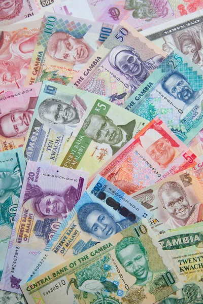 收集不同的非洲钞票 — 图库照片