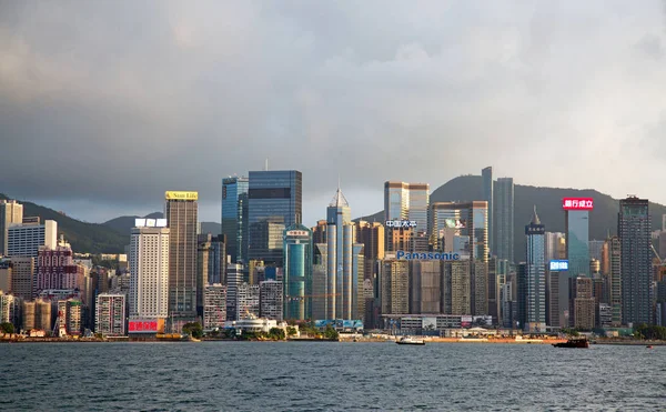 Hong Kong Kína 2017 Október Victoria Harbour Természetes Landform Kikötő — Stock Fotó