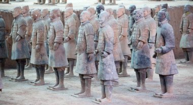 Xian, Çin - 8 Ekim 2017: Ünlü Terracotta Army Xian, Çin.