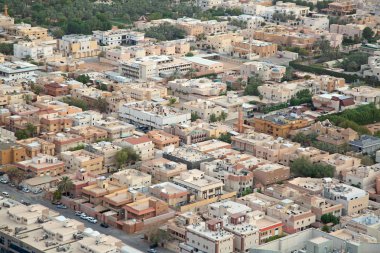 Riyadh, Suudi Arabistan - 29 Şubat 2016: Riyad şehrin havadan görünümü.