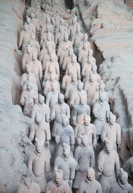 Xian, Çin - 8 Ekim 2017: Ünlü Terracotta Army Xian, Çin.