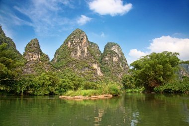 Lijiang nehirde Guangxi Zhuang Özerk Bölgesi, Çin.