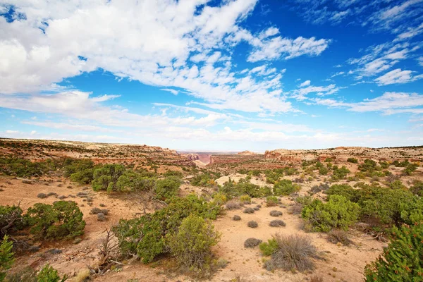 Ada Gökyüzünün Canyonlands Narional Park Utah Abd — Stok fotoğraf