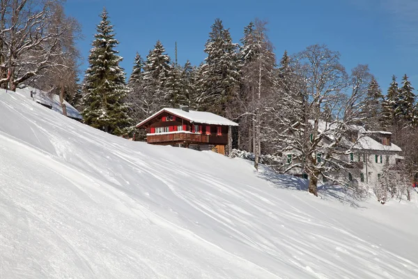 Vinter Höga Schweiziska Alperna Schweiz — Stockfoto