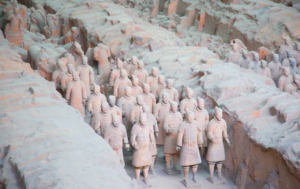 Xian China Oktober 2017 Beroemde Terracotta Leger Xian China — Stockfoto