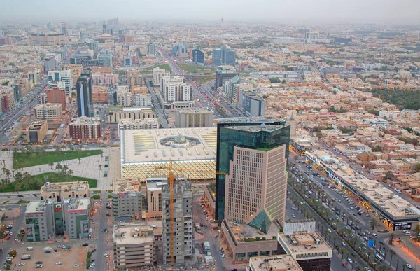 Riyadh Saudi Arabia February 2016 Aerial View Riyadh Downtown — Stock Photo, Image