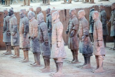 Xian, Çin - 8 Ekim 2017: Ünlü Terracotta Army Xian, Çin.