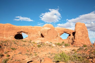 Arches National park, Utah, Amerika görünümünü.