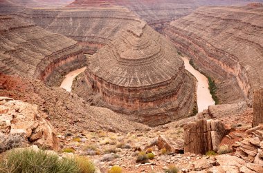 Goosenecks devlet parkı San Juan Nehri Utah, ABD.