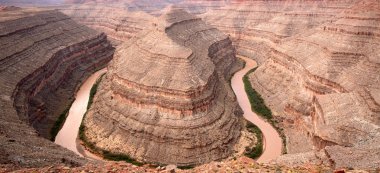 Goosenecks devlet parkı San Juan Nehri Utah, ABD.