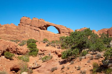 Arches National park, Utah, Amerika görünümünü.