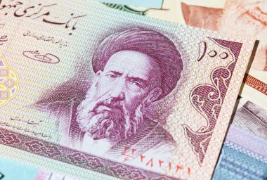 Renkli Ortadoğu banknotlar closeup