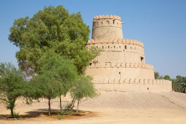 Famous Jahili fort in Al Ain oasis, United Arab Emirates. clipart