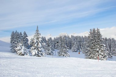 Kış içinde yüksek swiss alps, İsviçre.