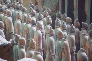 Xian, Çin - 8 Ekim 2017: Ünlü Terracotta Army Xian, Çin.