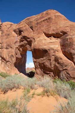 Arches National park, Utah, Amerika görünümünü.