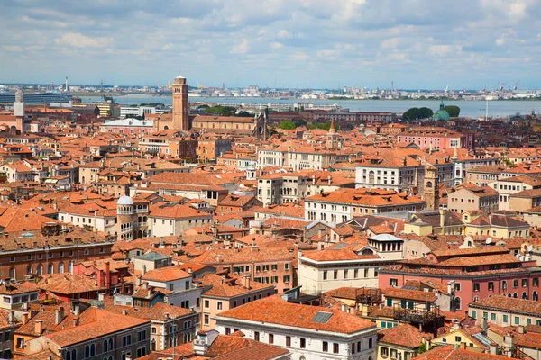 Flygfoto Över Staden Venedig Italien — Stockfoto