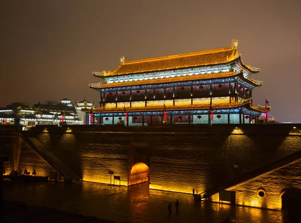 Den Berømte Bymuren Xian Kina – stockfoto