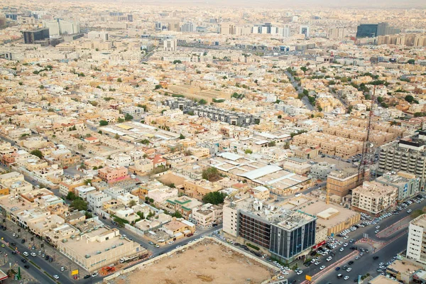 Riade Arábia Saudita Fevereiro 2016 Vista Aérea Centro Riade — Fotografia de Stock