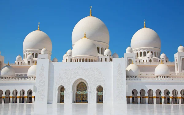 Famous Sheikh Zayed Τζαμί Στο Άμπου Ντάμπι Ηνωμένα Αραβικά Εμιράτα — Φωτογραφία Αρχείου