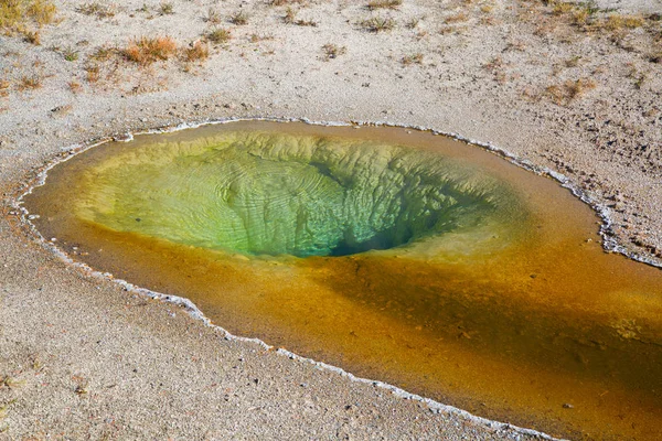 Kolorowe Ciepłej Wody Basenu Parku Narodowym Yellowstone Stany Zjednoczone Ameryki — Zdjęcie stockowe