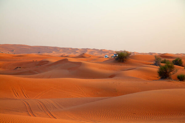 Red sand "Arabian desert" near Riyadh, Saudi Arabia.