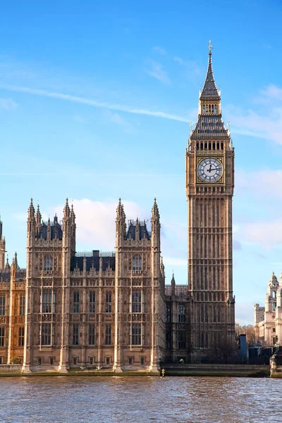 Híres Big Ben Óratorony Londonban Egyesült Királyság — Stock Fotó