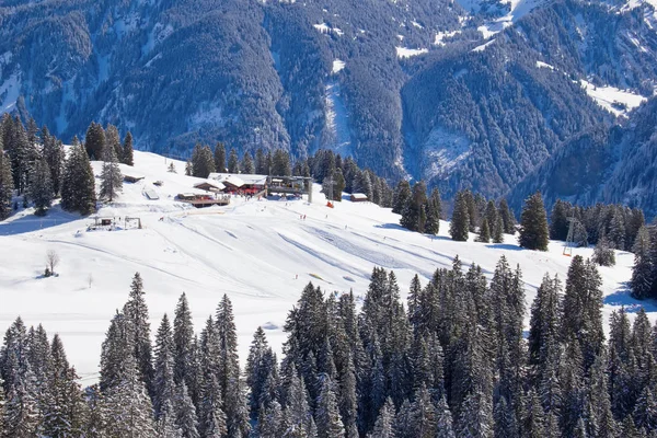 Inverno Alpes Suíços Suíça — Fotografia de Stock