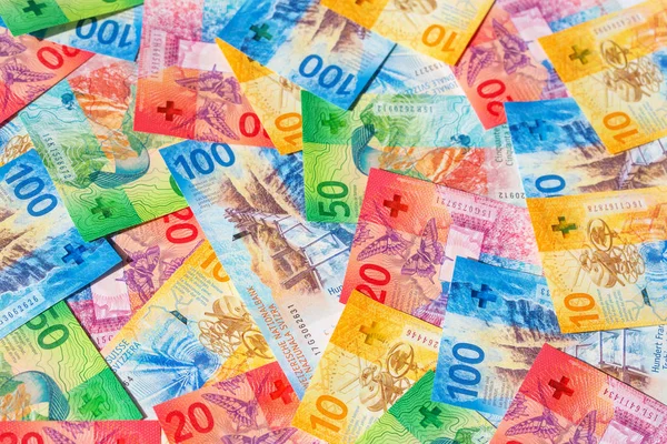 Швейцарських франків — стокове фото
