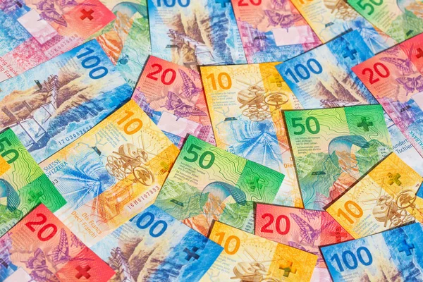 Швейцарських франків — стокове фото