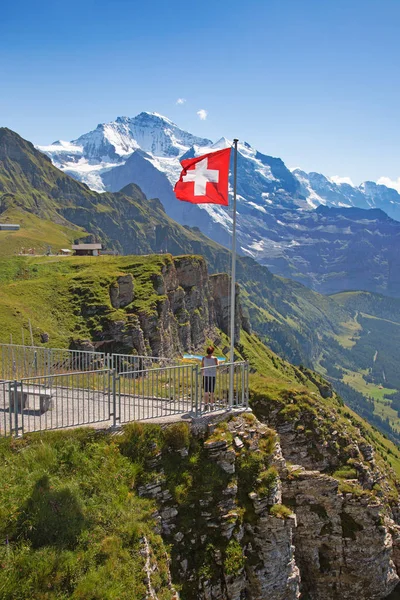 Svájci lobogó — Stock Fotó