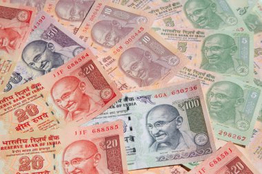 Hint banknotlarının koleksiyonu.