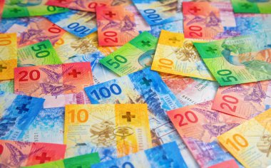 Yeni İsviçre banknotlarının koleksiyonu (2017 yılında yayınlandı))