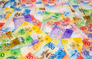 Yeni İsviçre banknotlarının koleksiyonu (2017-2019 yıllarında yayınlandı))