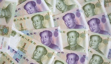 Çin banknotlarının koleksiyonu.