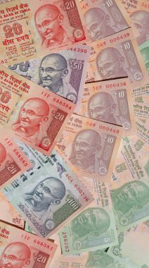 Hint banknotlarının koleksiyonu.