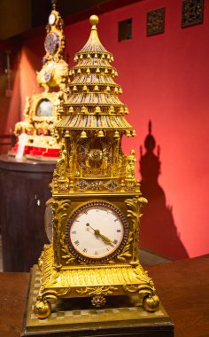 BEIJING, ÇİN - 14 Ekim 2017: Yasak Şehir (Saray Müzesi), Çin imparatorluk sarayı Ming hanedanlığından Qing hanedanlığının sonuna kadar (1420-1912)).