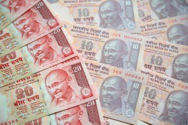 Hint banknotlarının koleksiyonu.