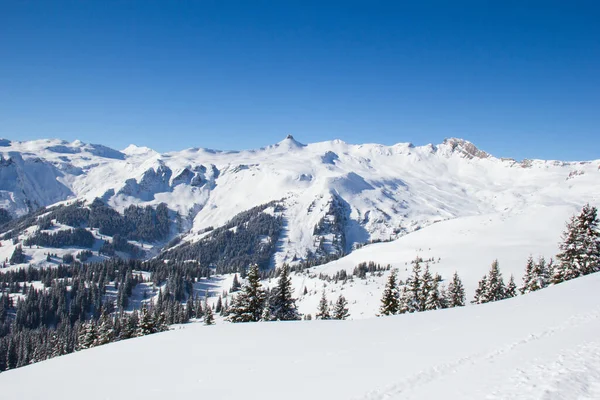 Slope Skiing Resort Flumserberg Switzerland — Stock Photo, Image