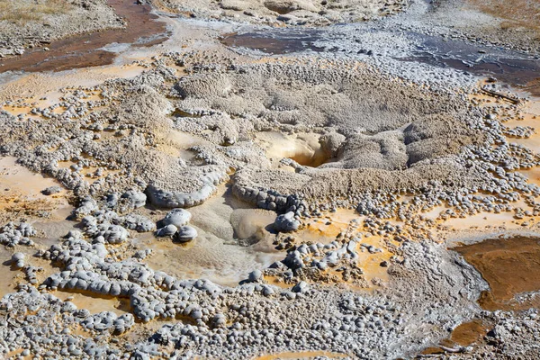Yellowstone Ulusal Parkı 'ndaki üst gayzer havzası, ABD