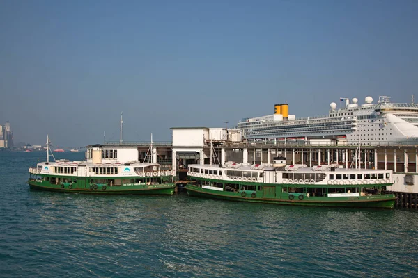 Hong Kong April Ferry Day Star Круїз Гавань Вікторії Квітня — стокове фото
