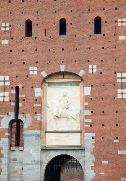 Milano Ingresso Principale Castello Degli Sforza — Foto Stock